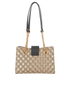 Small Padlock Tote, £850, Handbags, Beige, Canvas, Back view